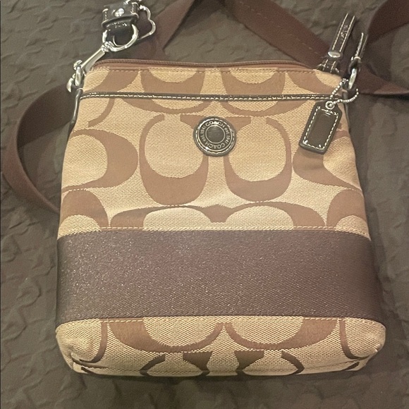 Coach Tan and Brown Crossbody Bag - Picture 3 of 11